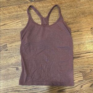 Lululemon Women's Ribbed Tank Top - Mauve size 12 EUC